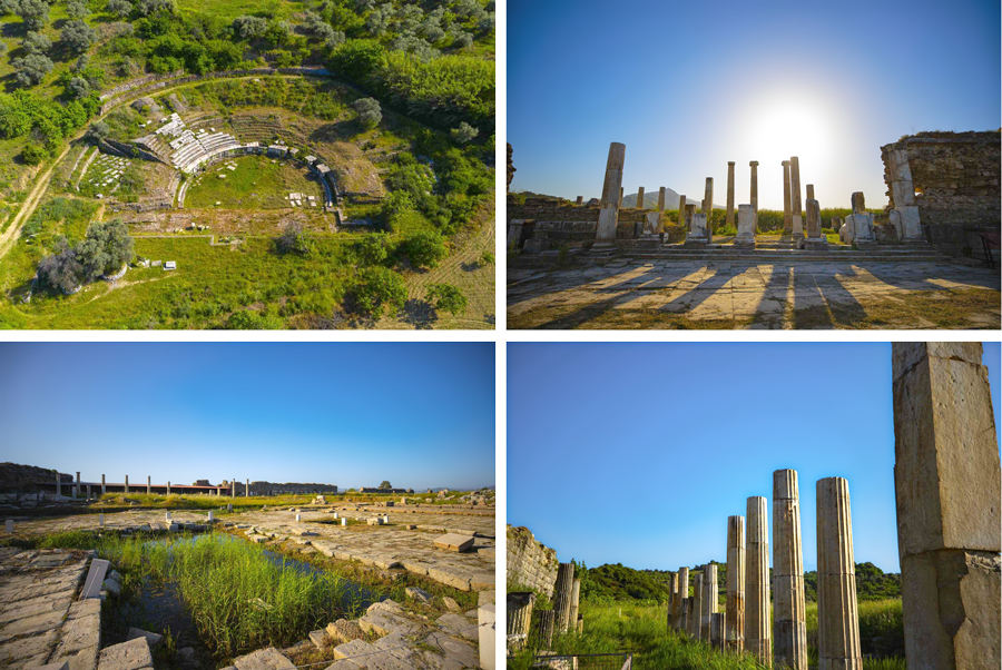 Otros descubrimientos en el yacimiento de Magnesia del Meandro: teatro, templo, ágora, etc. (Créditos imagen: Turkish Museum)