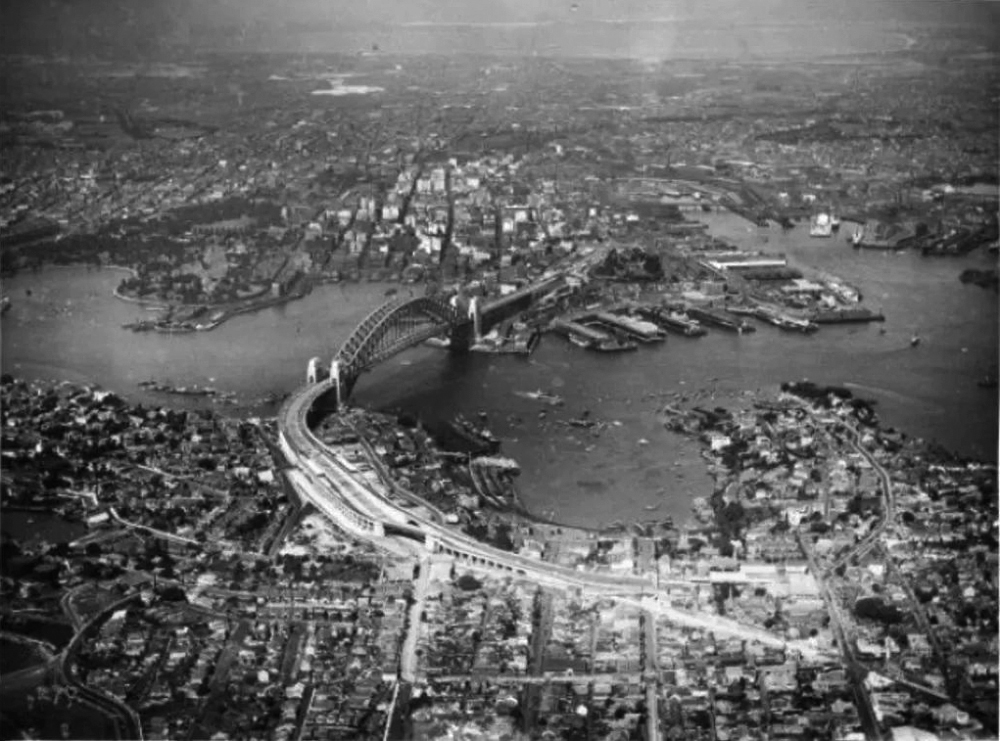 Inauguración del Puente del Puerto de Sídney, 19 de marzo de 1932. (Crédito: The National Library of Australia).